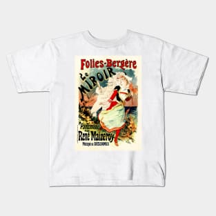 Folies Bergere LE MIROIR Pantomime French Dance Musical Play Vintage Theater Kids T-Shirt